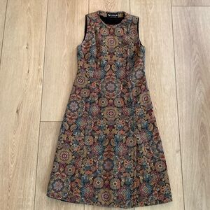 Vintage 1960/70s Reldan Front Button Dress Made in England